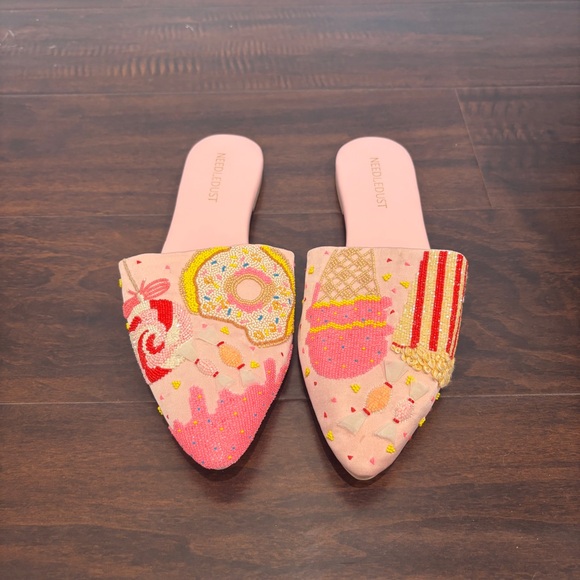 Needledust Pink Candy themed Beaded Flats - Picture 6 of 11